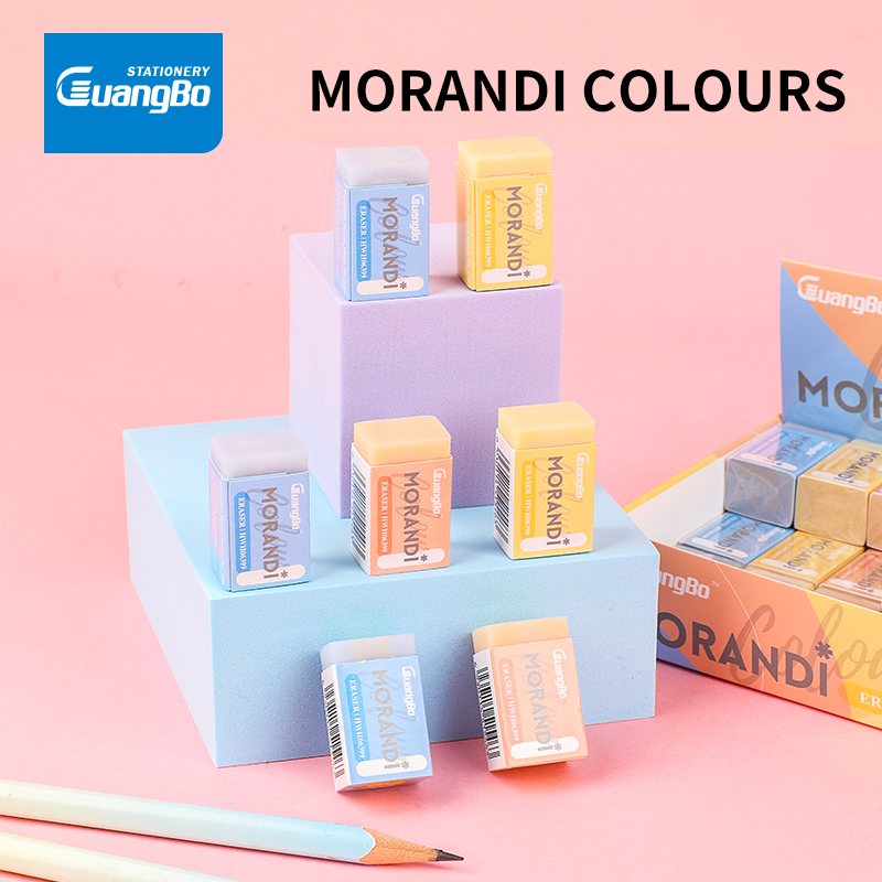 GB HWH06399 MORANDI PVC ERASER, ASSORTED COLORS