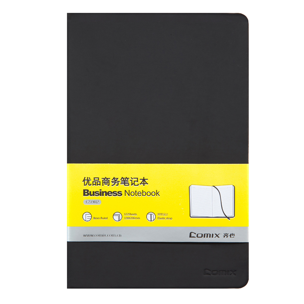 COMIX COLORFUL JOURNAL WITH PU COVER, A5, 122 SHEETS