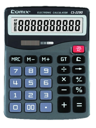 [CS-2290] COMIX 10 DIGITS MEMORY FUNCTION CALCULATOR, DUAL POWER