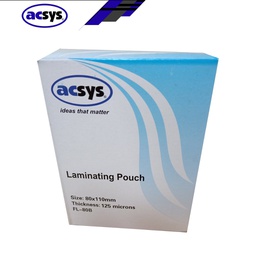 [FL-80C] ACSYS LAMINATING FILM 80X110 100'S 250MIC